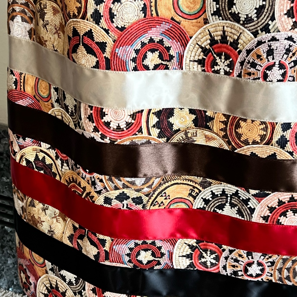 Colorful Traditional Basket Ribbon Skirt - Picture 3 of 6